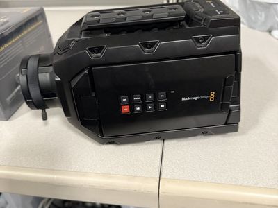 Blackmagic Ursa Mini 4.6K (B4-Mount) with SSD recorder.