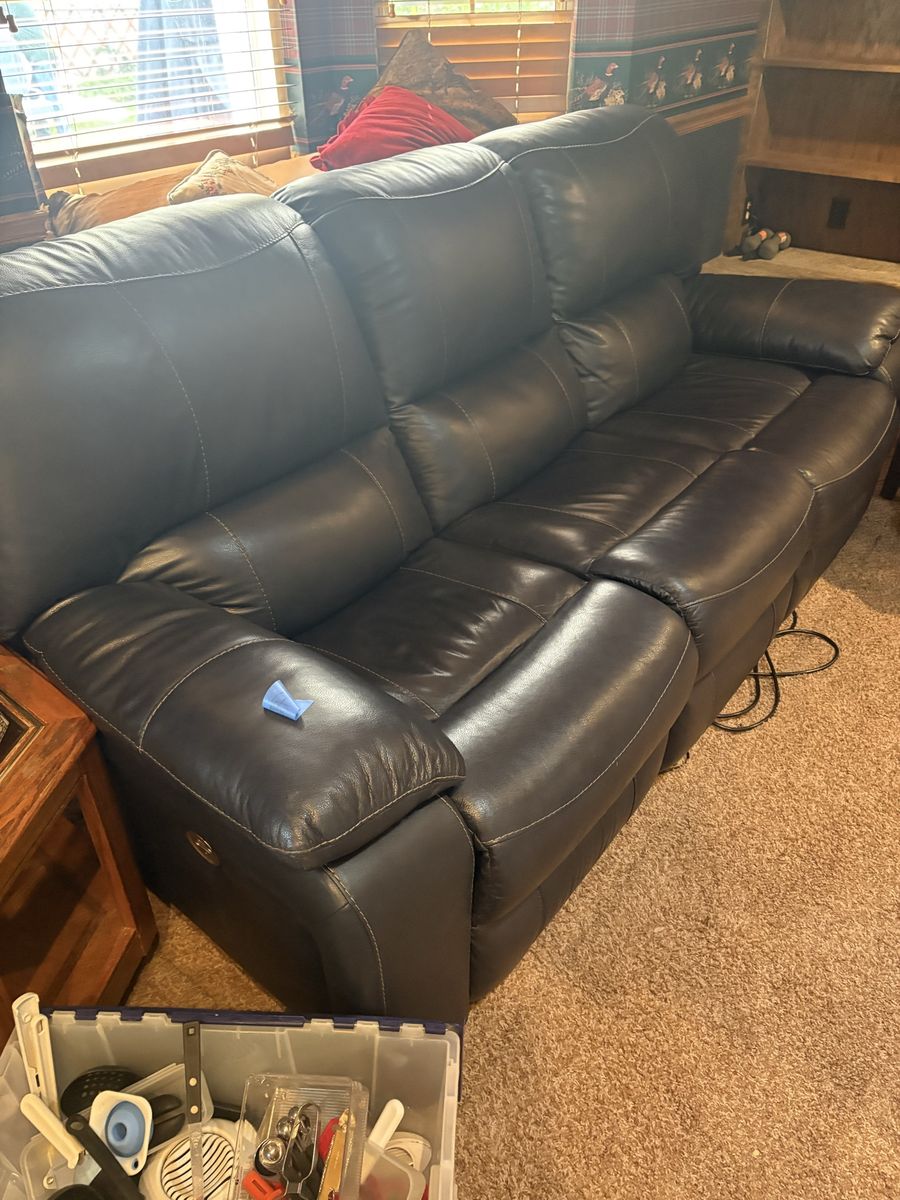 Leather Reclining Couch