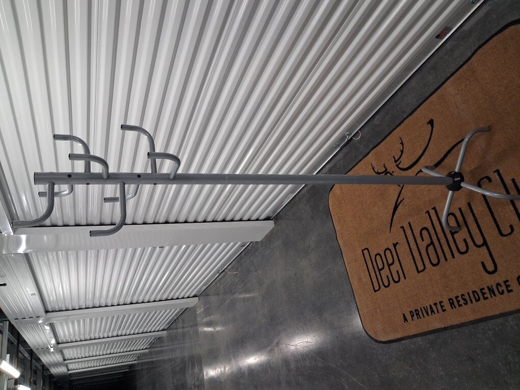 Coat and Hats Rack Silver metal 8- hooks