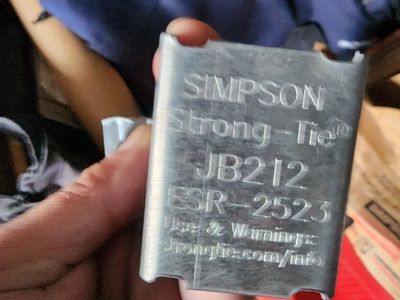 Simpson Strong-Tie JB212 Galvanized Joist Hangers Bulk Box