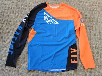 Medium Fly Racing SNX Jersey (Blue/Orange/Black)