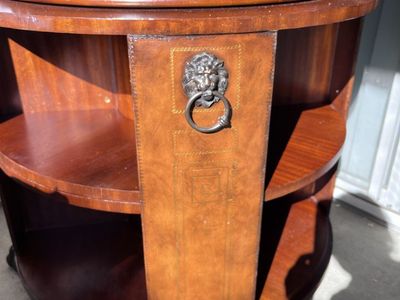 Beautiful Wood Swivel Bookcase