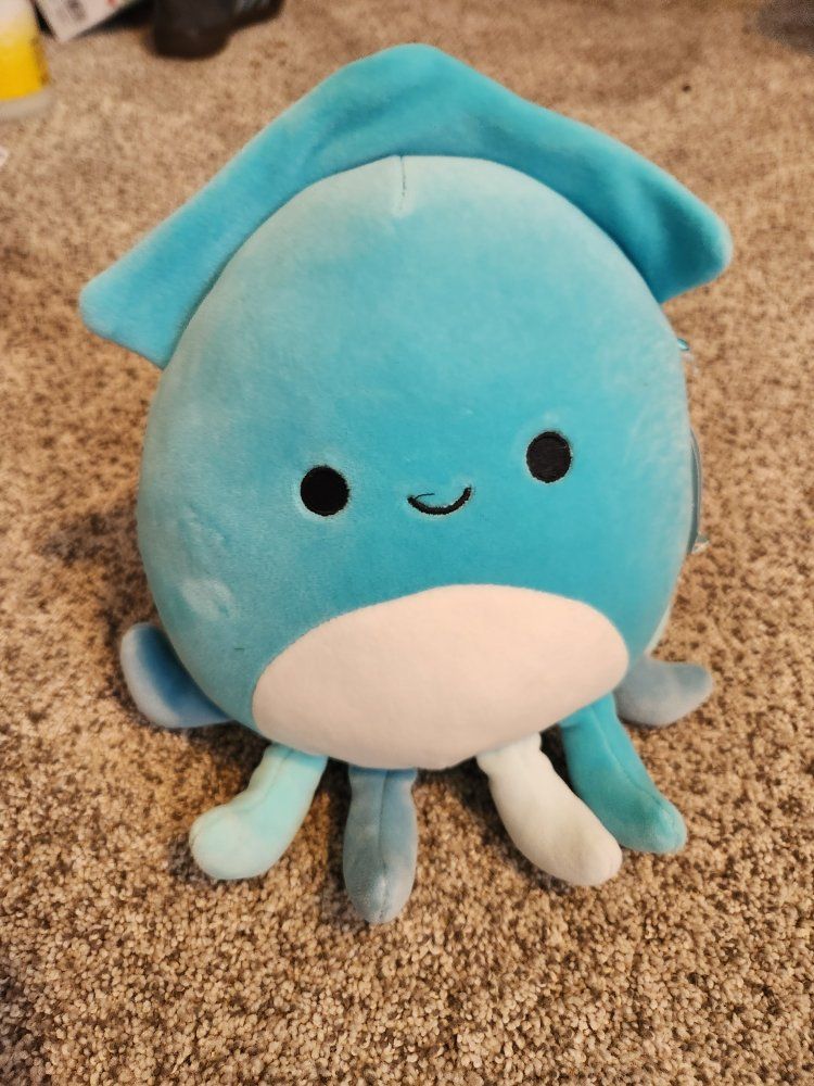 Squishmallows Sky the Blue Squid 8" Plush Stuffed Animal Toy Original Kellytoy