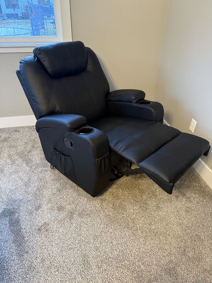 Black recliner