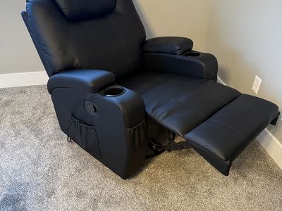 Black recliner