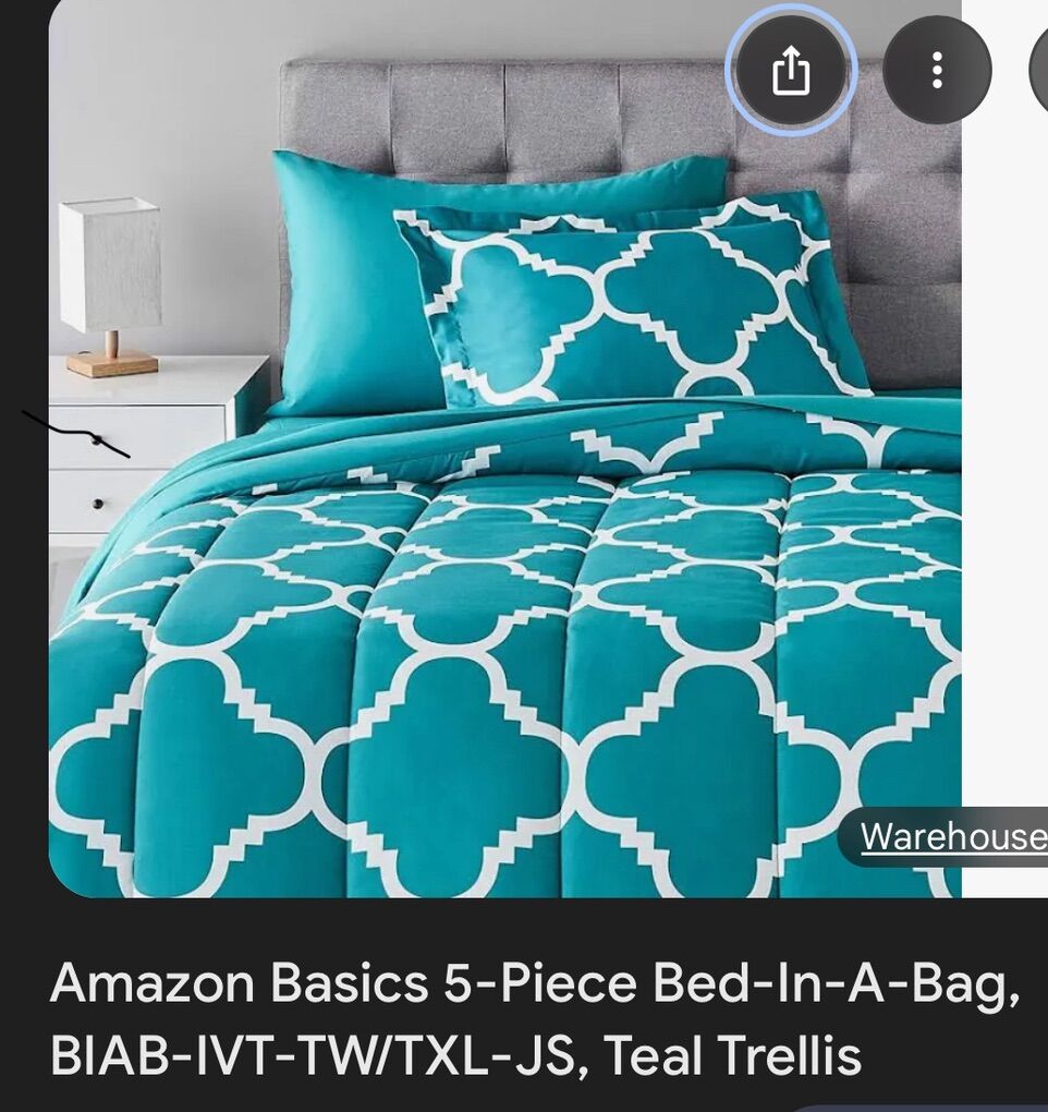 5-Piece Bed-in-a-bag Amazon Basics