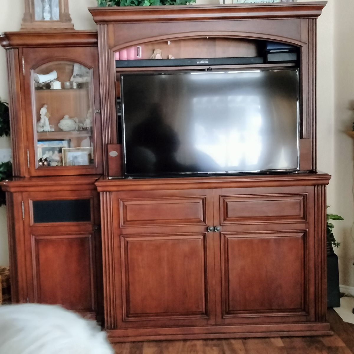 Cherry Wood Entertainment Center