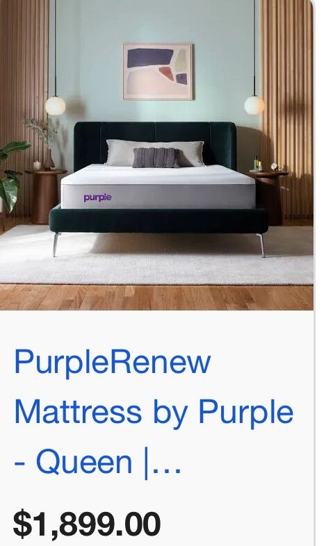 Brand New! Purple king mattress! Only $800