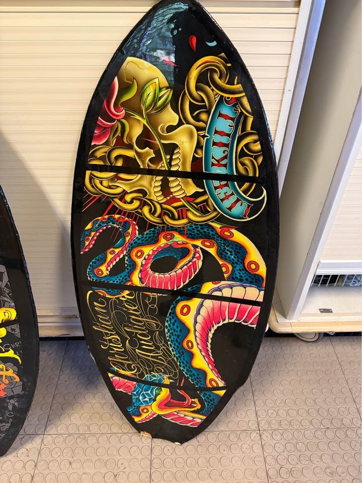 Ed Hardy Skimboard Art