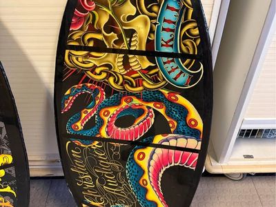 Ed Hardy Skimboard Art