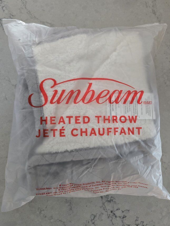 Sunbeam Quilted Heated Throw