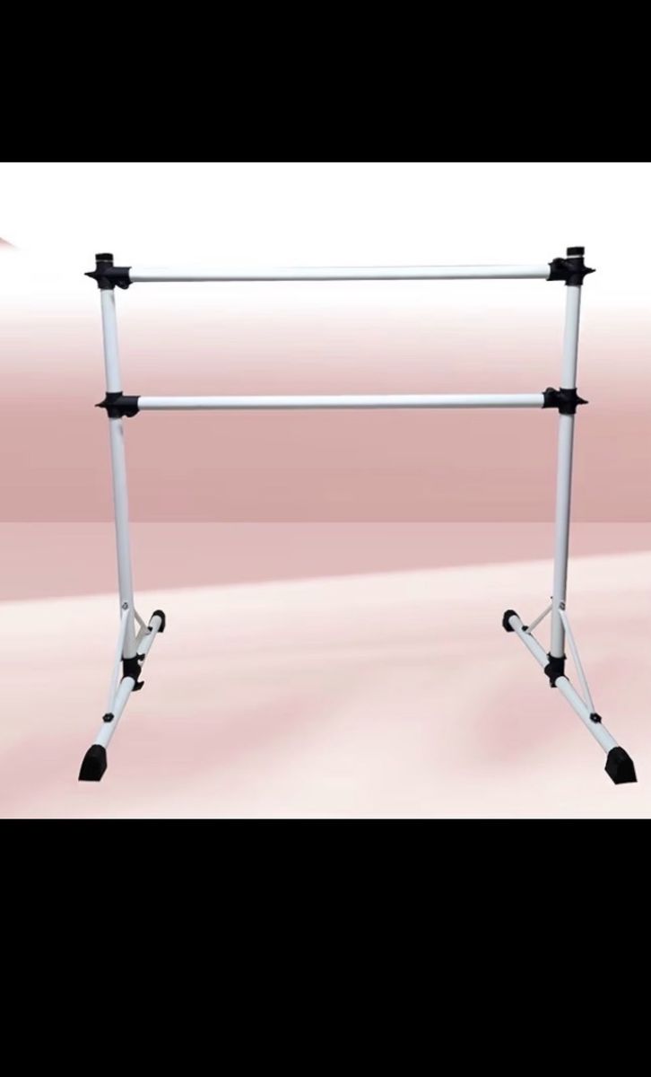 Portable Ballet Barre, Double Freestanding Bar for Home Dance, Studio, or Gym Practice