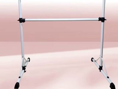 Portable Ballet Barre, Double Freestanding Bar for Home Dance, Studio, or Gym Practice