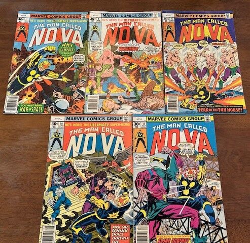 1977 Marvel Comics - The Man Called NOVA #7,8,9,10,11