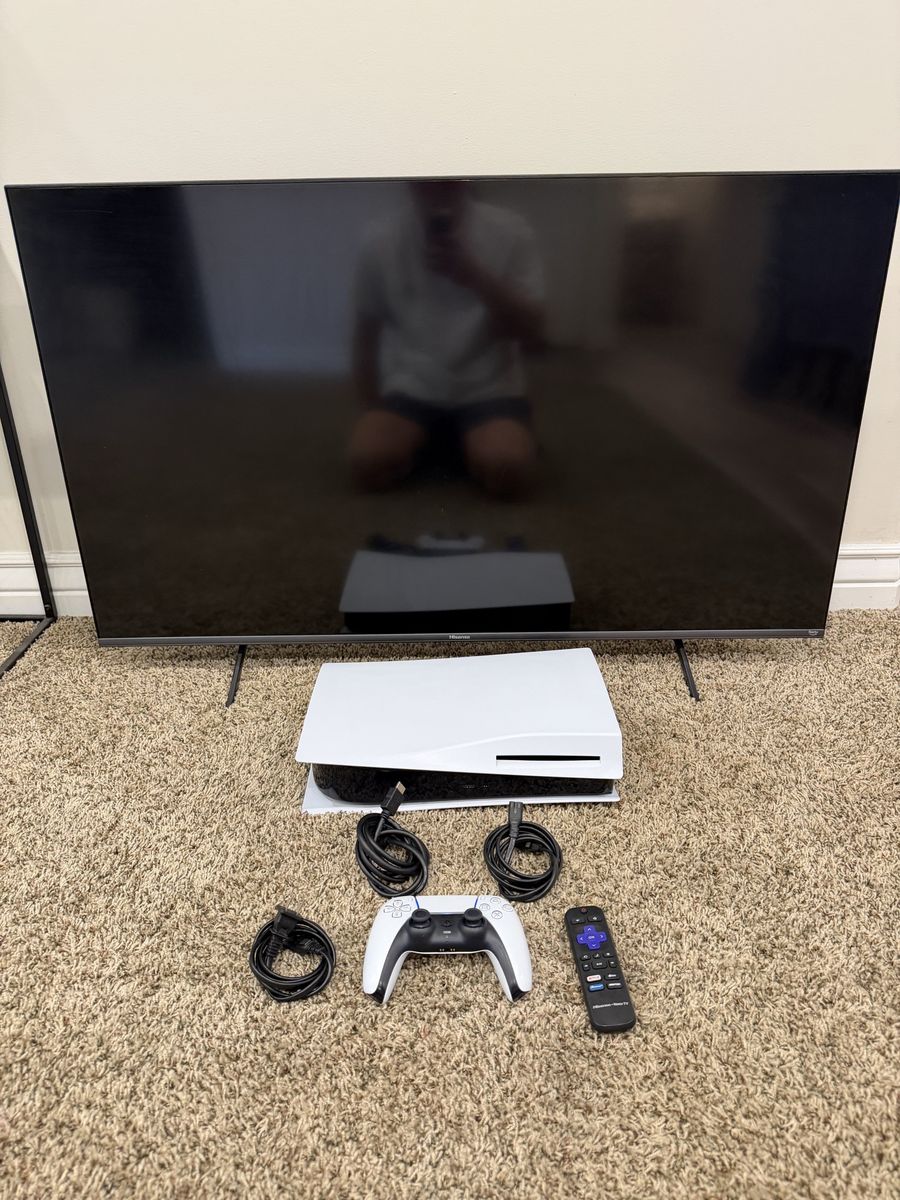 Sony PlayStation 5 Disc Edition and Hisense Roku TV Bundle