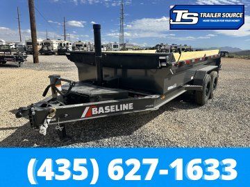 7x14 Diamond C Baseline HDU 208 Dump Trailer - 24" Sides - 16K GVWR
