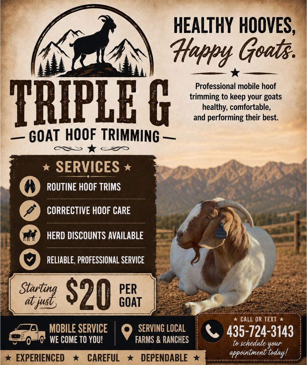 Triple G Mobile Goat Hoof Trimming