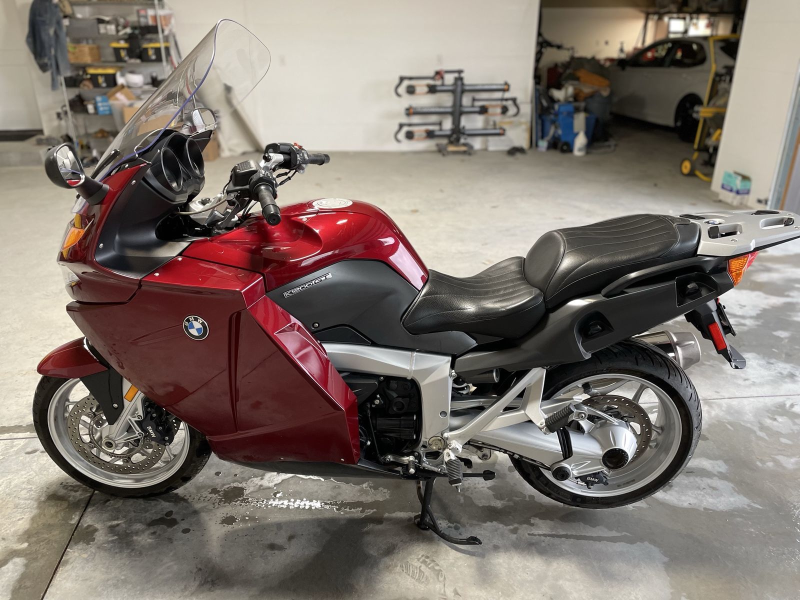2006 BMW K1200GT Motorcycle - Red, 30,000 Miles, Custom Paint & Seats
