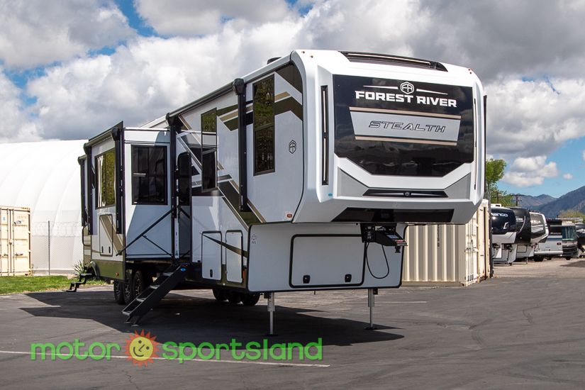 2026 Forest River Stealth 4017GX Toy Hauler Garage Rear Entertainment Outdoor Kitchen