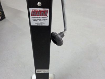 RAM Trailer Jack 8000 Series - 8000lb Support / 7000lb Lift Capacity - Strong & Reliable
