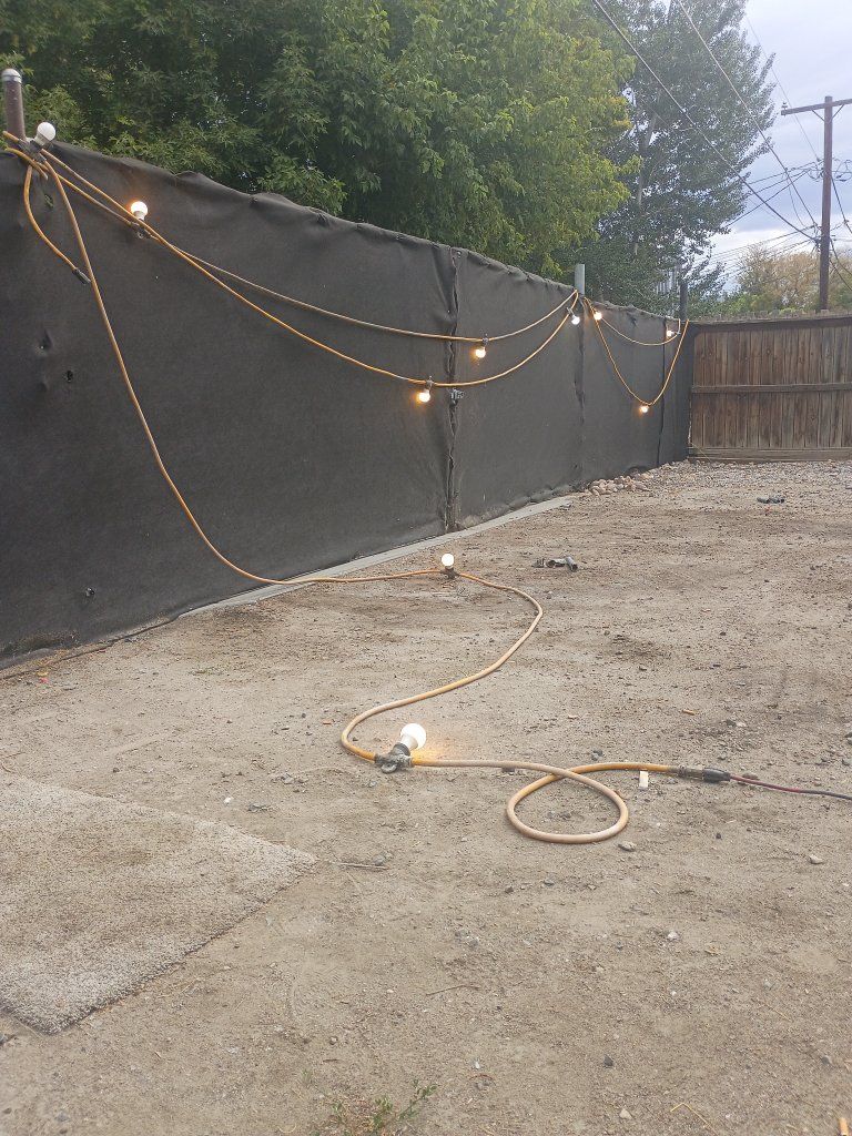 Outdoor String Lights Heavy Duty Construction Work Lights