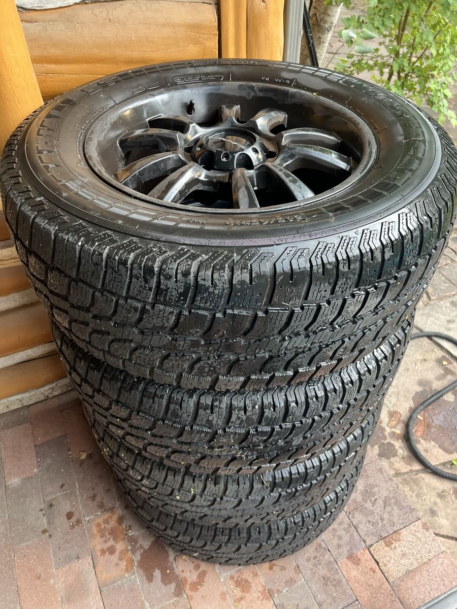 Winter tires. Set of 4 Black Rims with 265/65R18 Tires