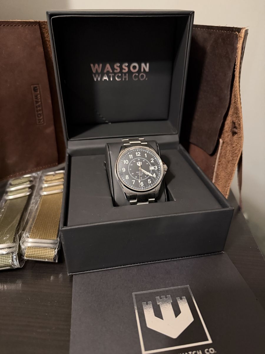 Wasson AUTOMATIC FIELD WATCH - MICAH 6:8 - BLACK DIAL