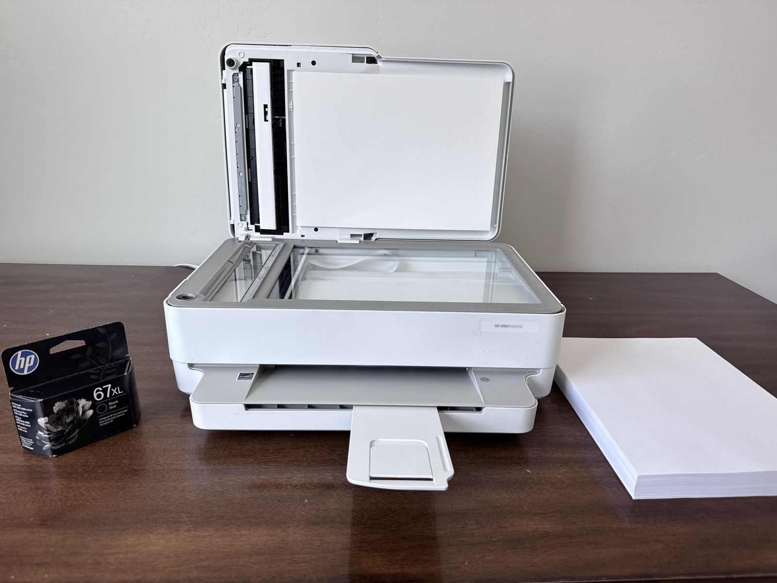HP ENVY 6455e All-in-One Wireless Color Inkjet Printer with HP 67XL Black Ink