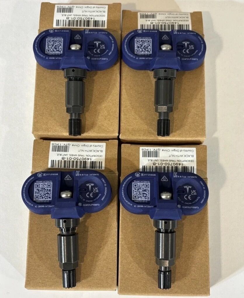 Set Of 4 TESLA TPMS Bluetooth Tire Pressure