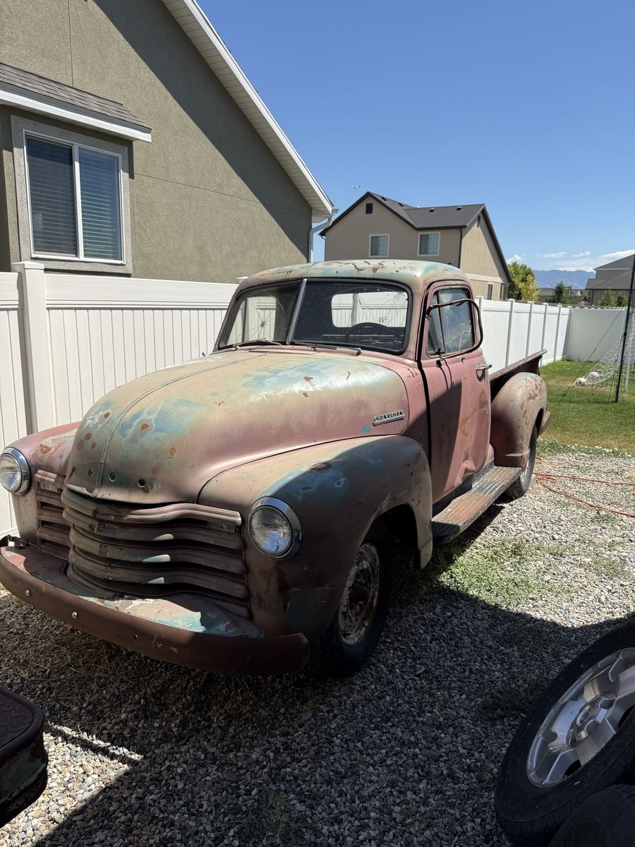 Vintage 1950 Chevy 3100 Series Pickup Truck - Project/Parts Vehicle