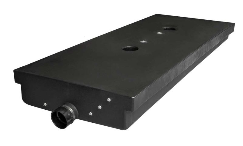 48 Gallon RV Black Water Tank, Leak-Proof RV Water Storage Tank for Toilets in Campers