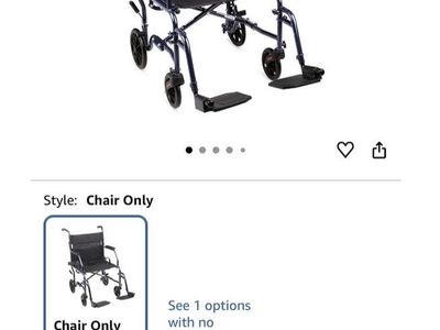 Transport wheelchair