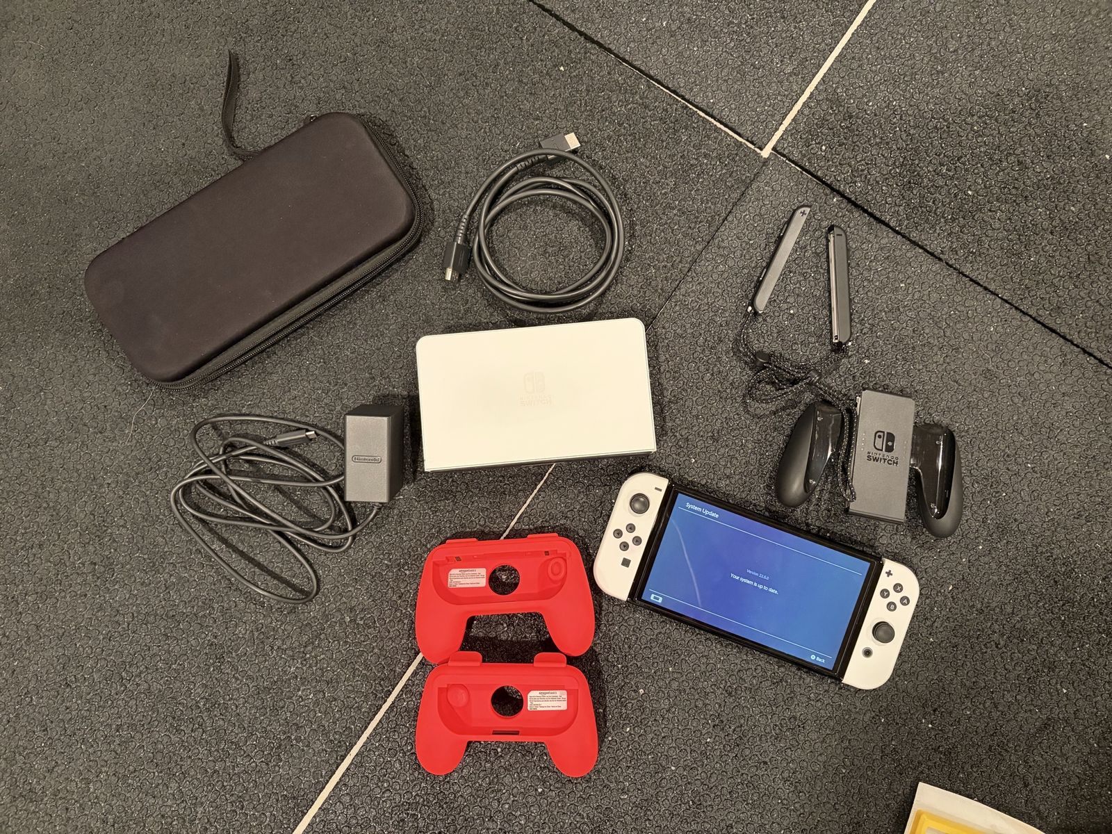 Nintendo Switch OLED 64GB - White Joy-Cons, Dock, Case, & Accessories