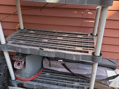 Garage shelves/ outdoor shelves