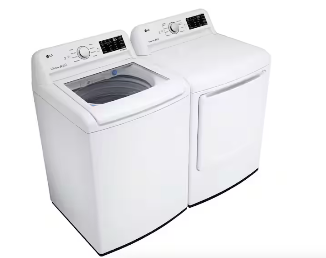 LG Washer & Electric Dryer Set - Excellent Condition - WT7100CW / DLE7100W