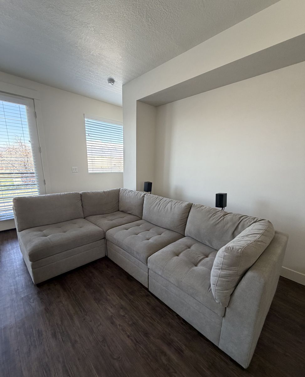 Gray Sectional Couch 3 + 1