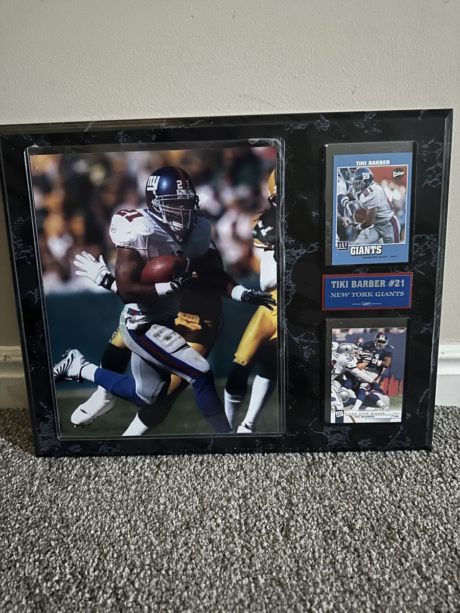 Tiki Barber 2002 Photo Placque