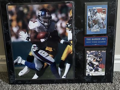 Tiki Barber 2002 Photo Placque