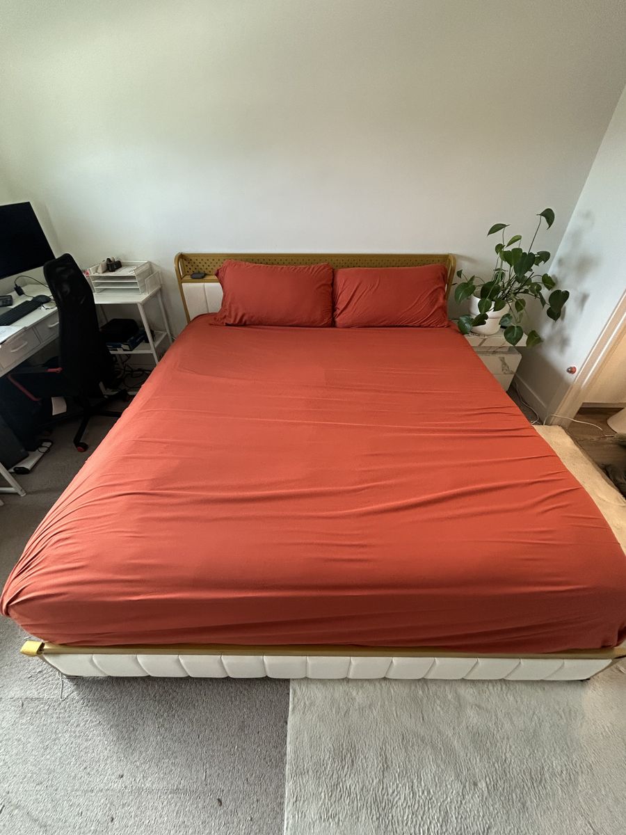 LED light up King bed frame