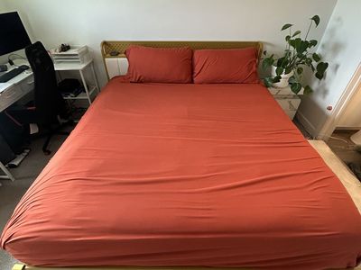 LED light up King bed frame