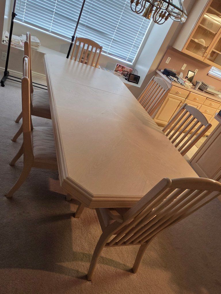 Dining table and chairs