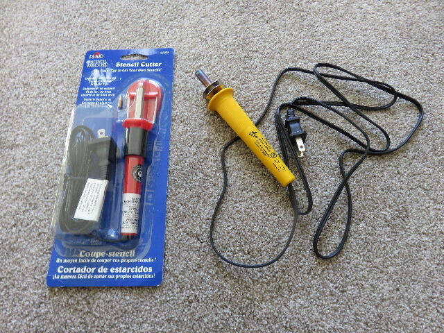 PAIR OF HOT STENCIL CUTTER AND/OR WOODBURNING TOOLS - SELLING AS A SET