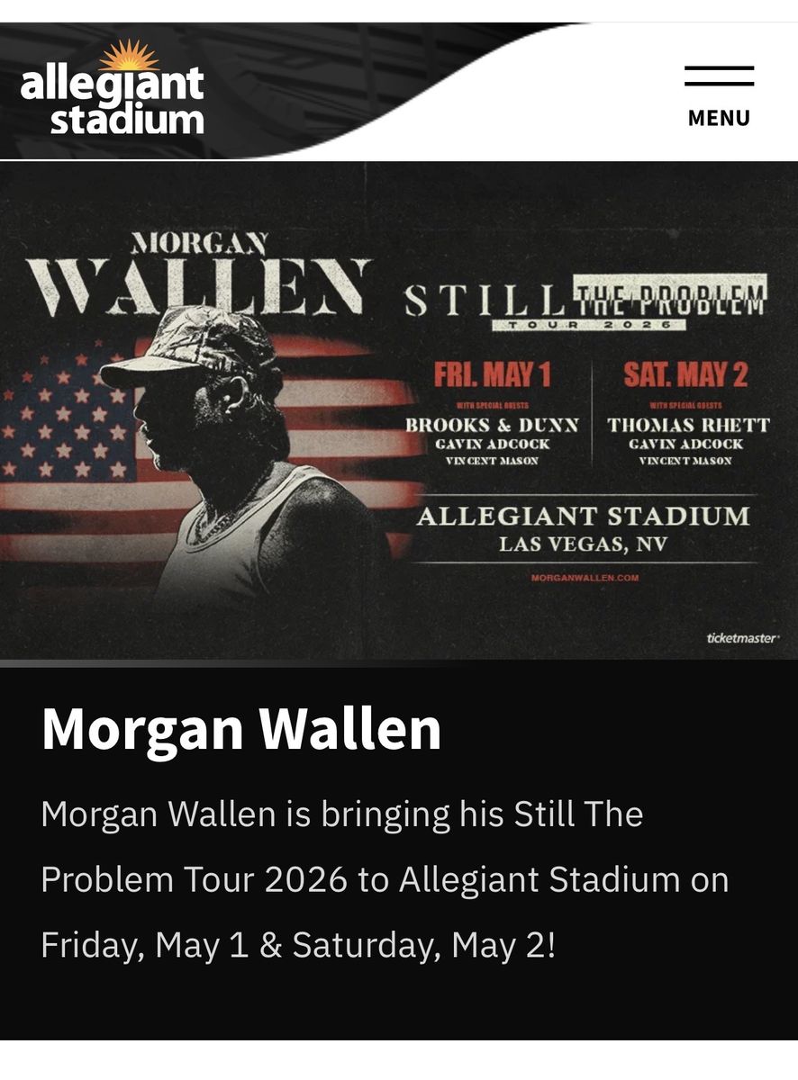 Concert ticket - Morgan wallen - one ticket