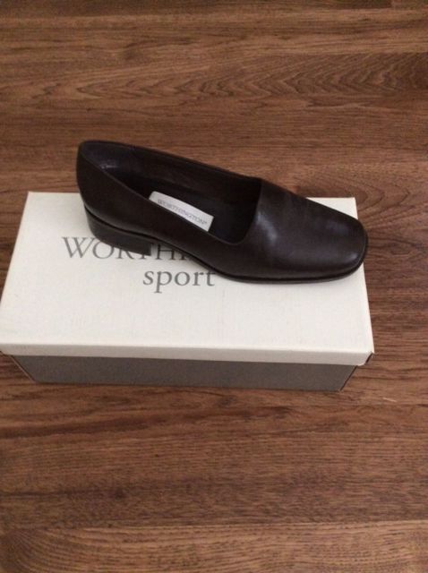 Two pairs women's shoes worn once both brown size 6.5 - excl cond like new. 