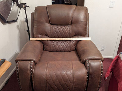 leather power recliner