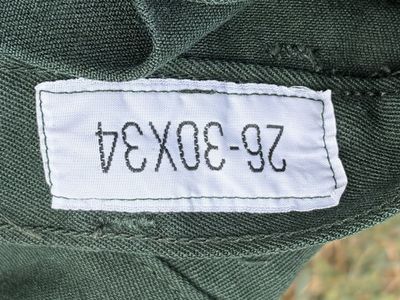 Vintage Green Military Utility Work Pants Size 30x34