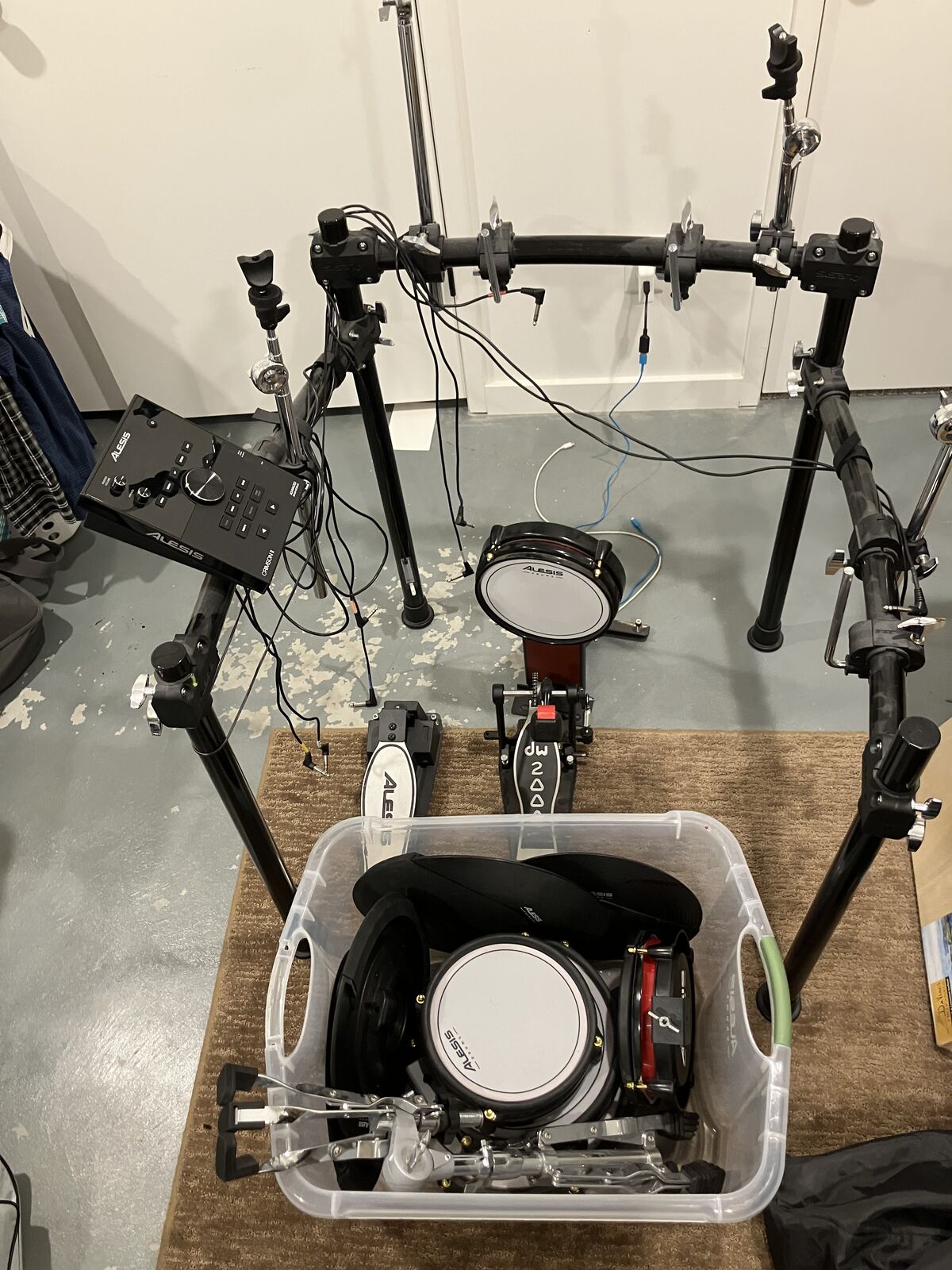 Alesia crimson II edrum kit