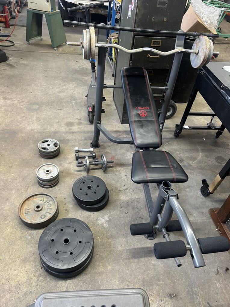 Weight Bench And Accessories