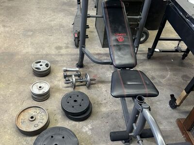 Weight Bench And Accessories