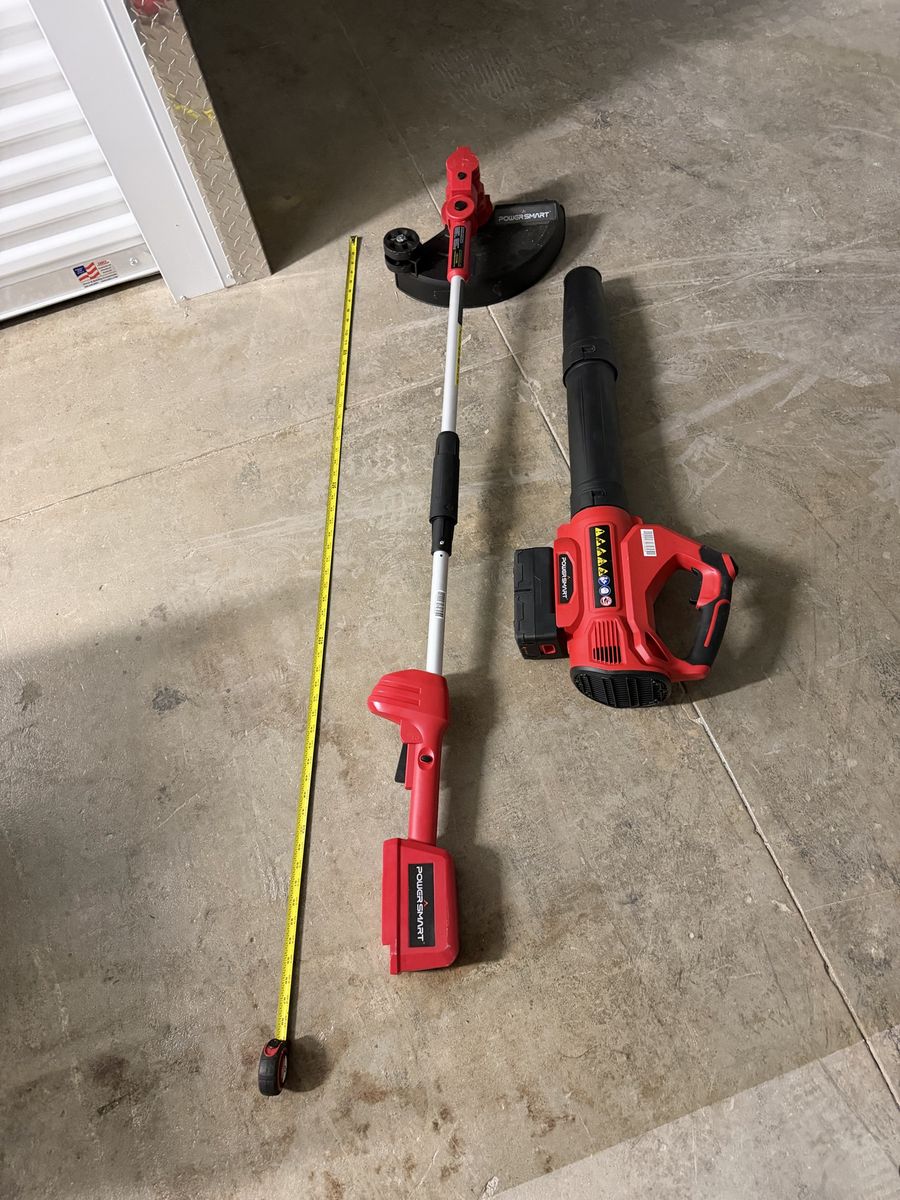 Leaf blower and weed whacked set